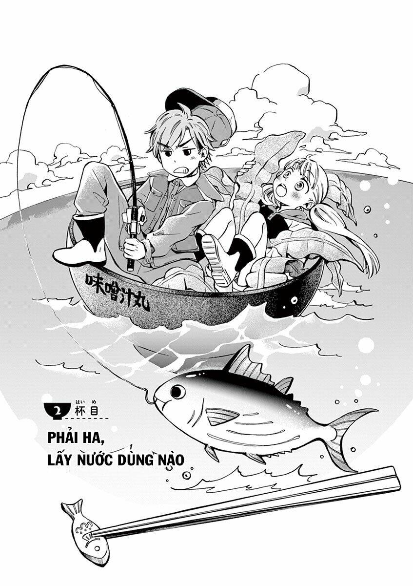 misoshiru de kanpai! chapter 2: nấu nước dùng nào! - Trang 2